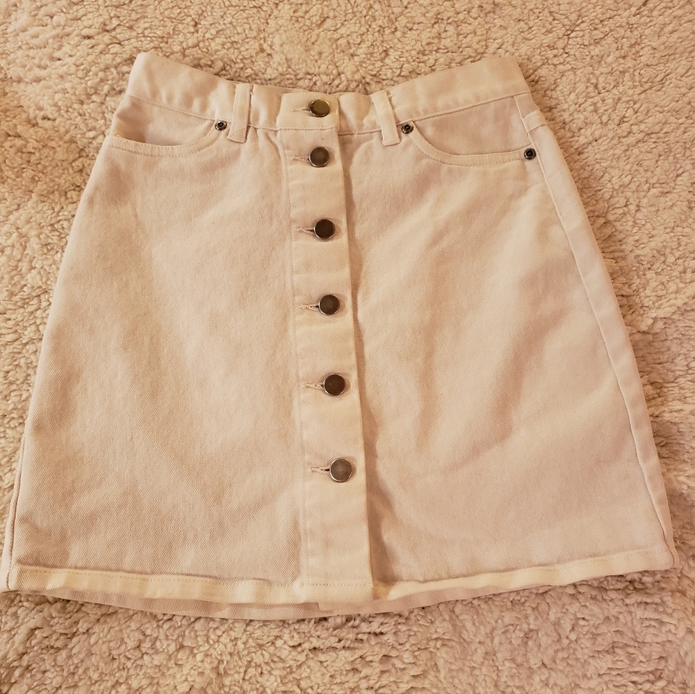 White Jean mini skirt/ Victoria secret USA